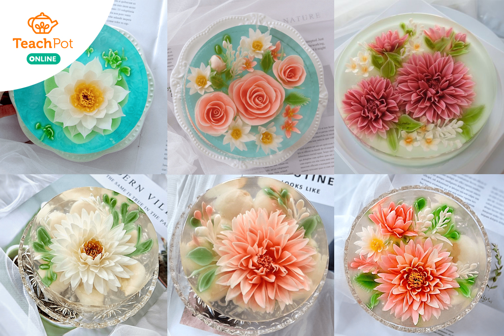 คลาสวุ้นเวียดนาม 3 มิติ (ชนิดไม่ละลาย) เมนูสุขภาพ เมนูลดน้ำหนัก ขนมหวานไม่อ้วน ขนมกินเล่นไม่อ้วน
