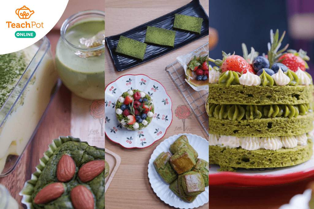คลาสออนไลน์ Matcha Dessert - ทำขนมจากชาเขียวมัทฉะ 7 เมนู ทำเมนูขายดี เมนูฮิตประจำคาเฟ่ ร้านกาแฟ