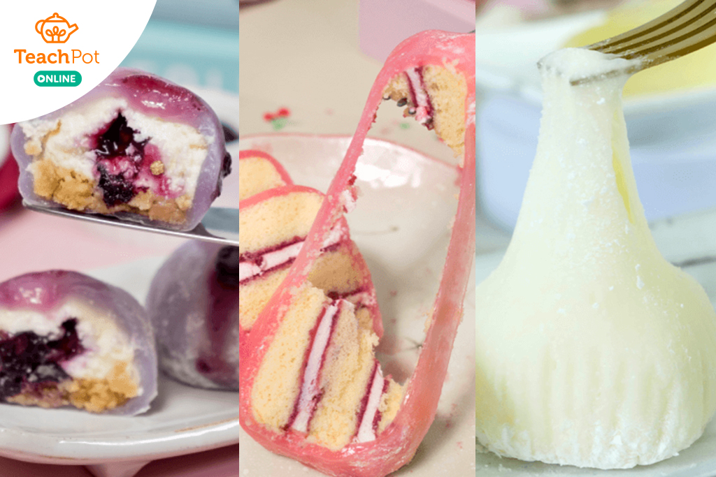 เรียนทำเบเกอรี่ออนไลน์ เรียนทำขนมออนไลน์ ทำขนมโมจิสูตรเด็ด สอนยกเซ็ต 12 สูตร