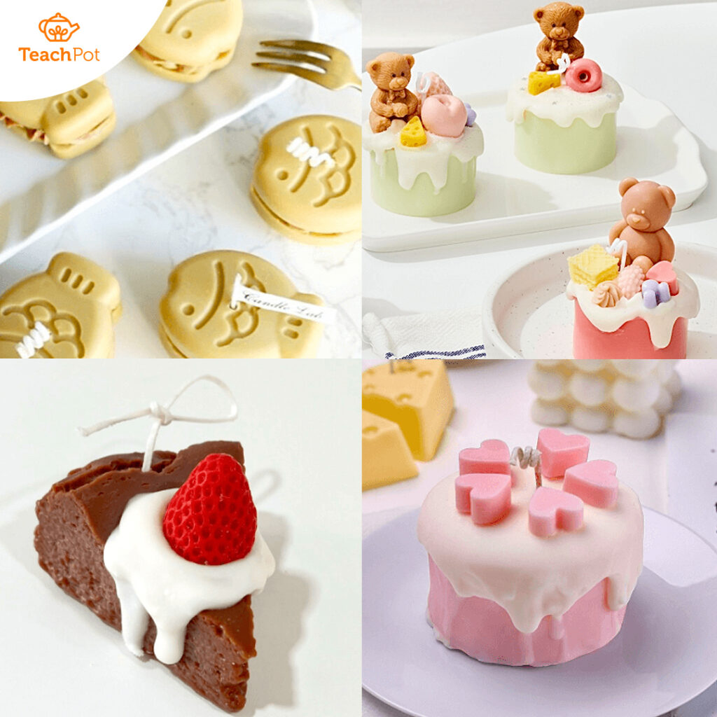 เทียนหอมเบเกอรี่ เทียนหอมรูปขนม เทียนหอมขนมหวาน ทำเทียนหอม เทียนหอม diy