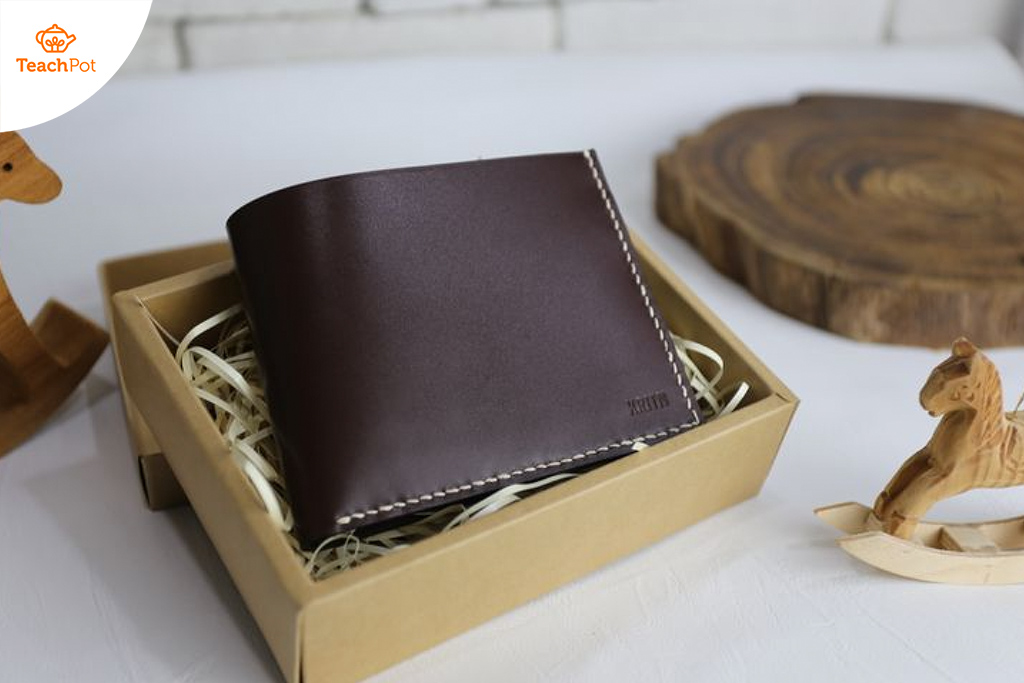 กระเป๋าหนัง แฮนด์เมด ทำกระเป๋าสตางค์ ของขวัญปีใหม่ ของขวัญ DIY ของขวัญทำเอง