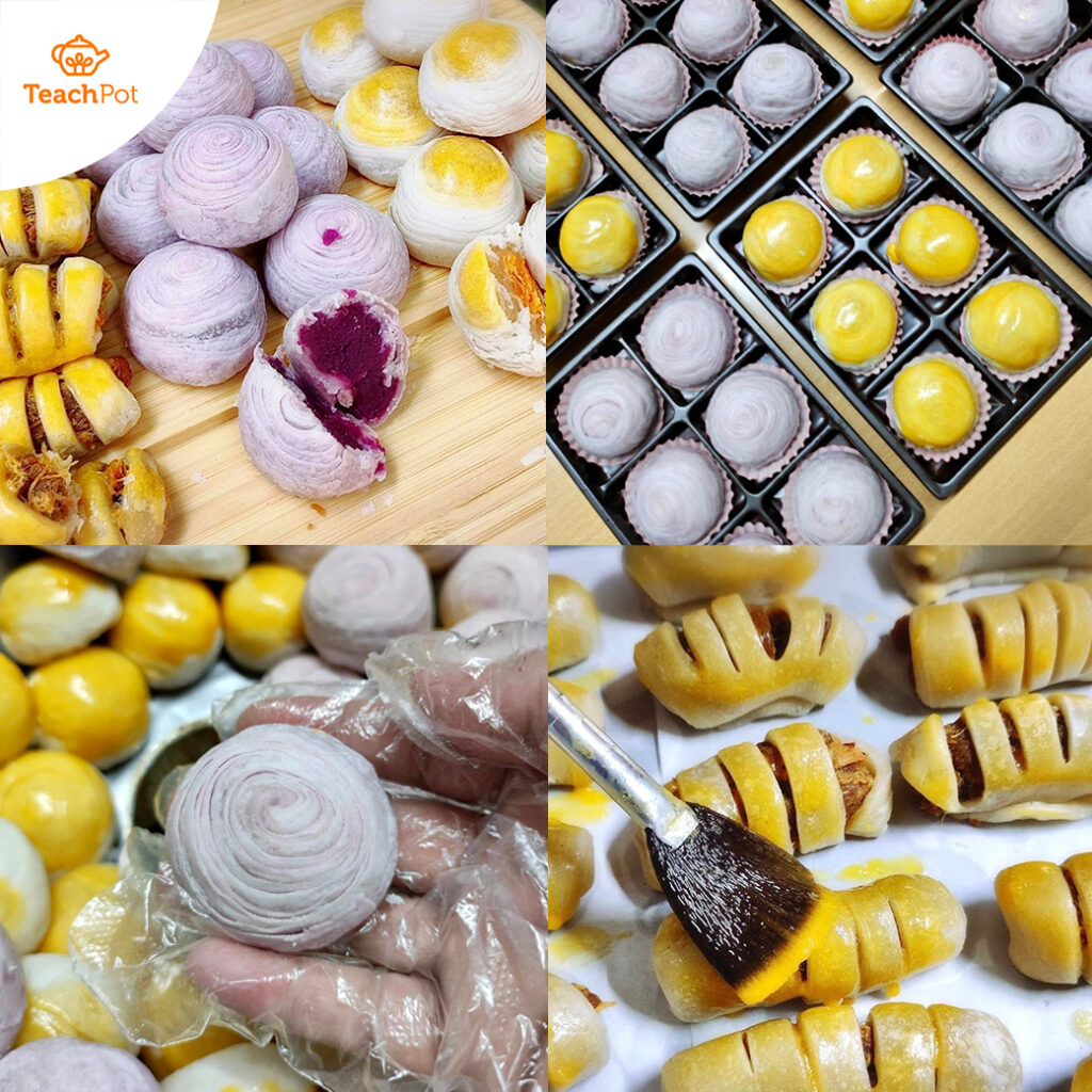 คลาสขนมเปี๊ยะ 3 ไส้ 3 รูปแบบ - ไส้ถั่วไข่เค็ม ไส้เผือก และไส้ทุเรียน ขนมเปี๊ยะ สูตรขนมเปี๊ยะ วิธีทำขนมเปี๊ยะ คลาสสอนทำขนมเปี๊ยะ เรียนทำขนมเปี๊ยะ
