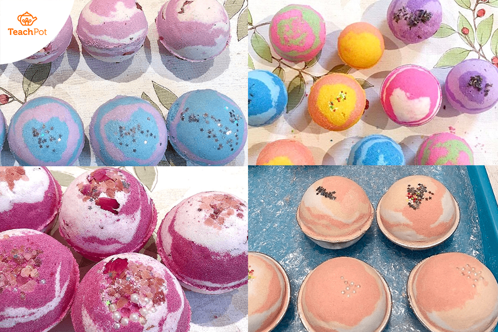 สอนทำสบู่แฮนด์เมด Workshop ทำสบู่แช่ตัวในอ่างอาบน้ำ Bath Bomb Workshop - เรียนทำสบู่บาธบอมสีสันสดใส จากวัตถุดิบธรรมชาติ